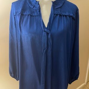 Blue shimmer blouse